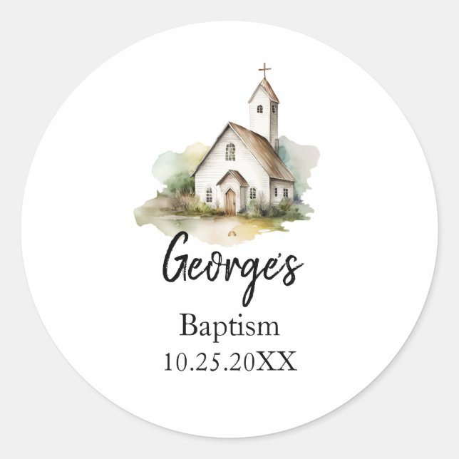 El bautismo moderno favorece al Pegatina (Anverso)