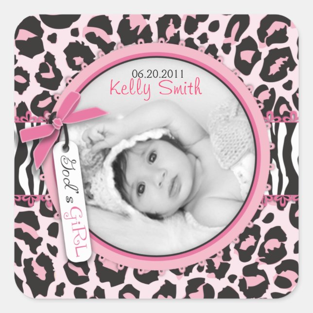 El bautismo salvaje Pegatina A (Anverso)