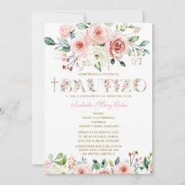 El Bautizo y Primer Cumpleaños invitación de nuest