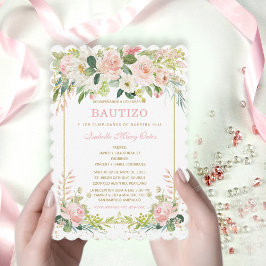 El Bautizo y Primer Cumpleaños invitación de nuest