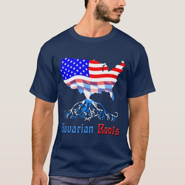 El Bavarian americano arraiga la camiseta (Anverso)