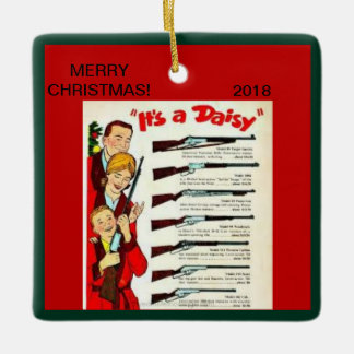 El BB dispara contra el ornamento del navidad