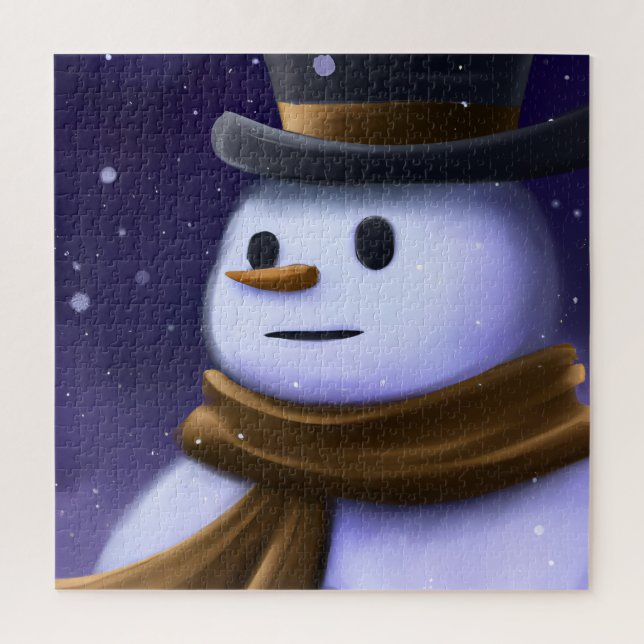 El beatico rompecabezas de Snowman (Vertical)