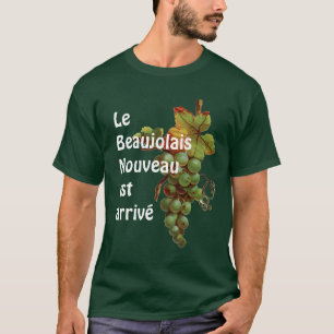 El Beaujolais Nouveau est de la camiseta del vino