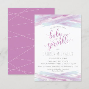 El bebé asperja la invitación - personalizar,