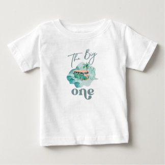 El bebé de un surf y la camiseta de cumpleaños de 
