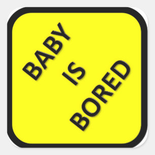 El bebé es un Pegatina aburrido