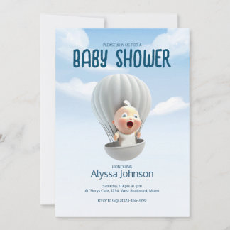 El bebé llega pronto | Invitación de Baby Shower