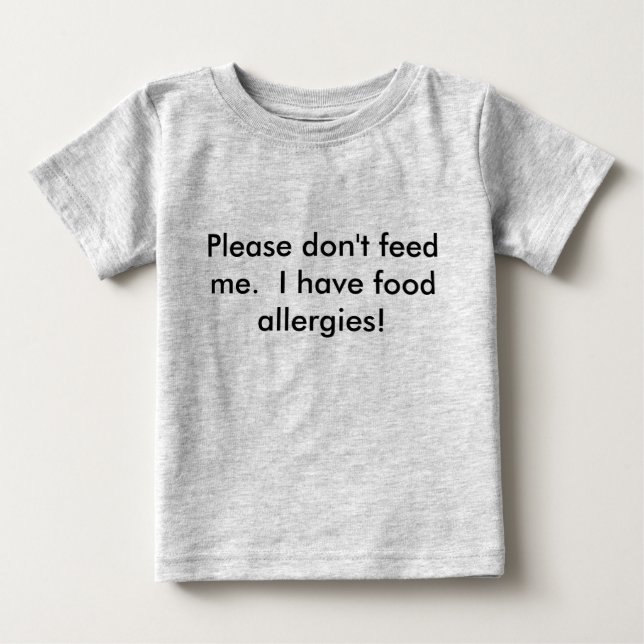 El bebé por favor no me alimenta la camiseta (Anverso)