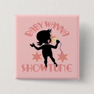 El bebé quiere al botón de Showtune (chica)