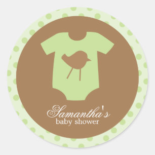 El bebé viste a los pegatinas