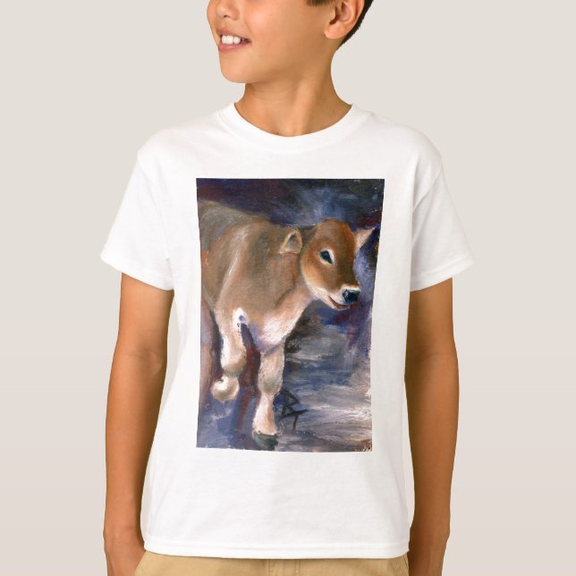 El becerro del suizo de Brown embroma la camiseta (Anverso)