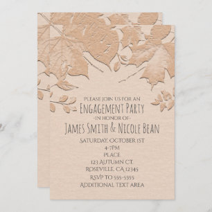 El beige deja la invitación rústica de la boda del