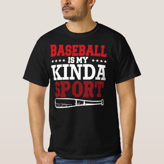 El béisbol es mi camiseta deportiva masculina (Anverso)