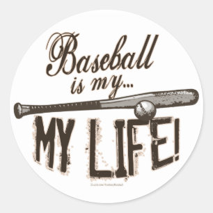 ¡El Béisbol Es Mi Vida! Calcomanía