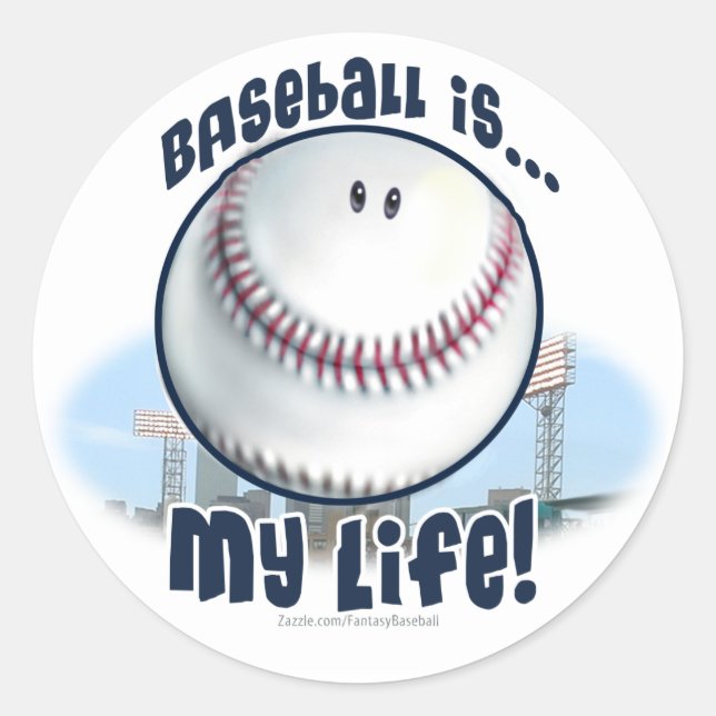 El béisbol es…Mi Vida. Calcomanía (Anverso)