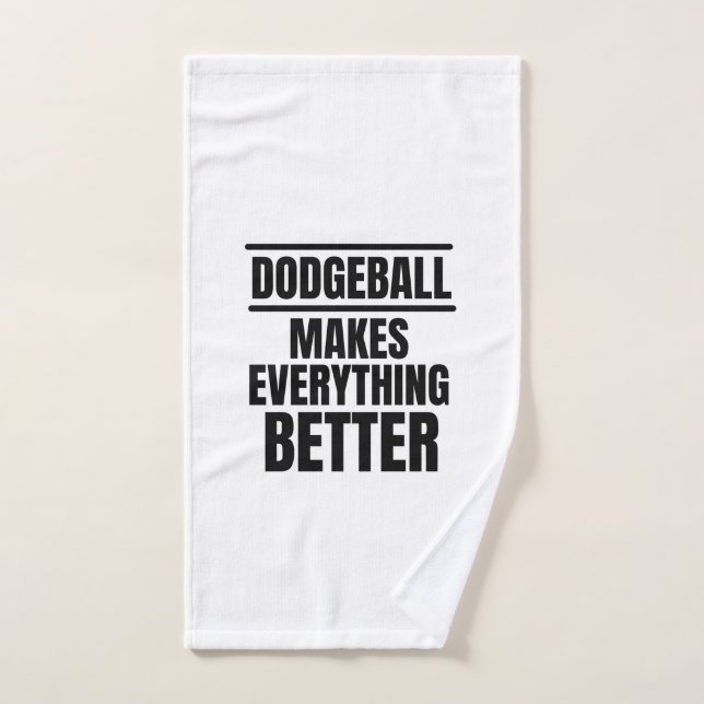 El béisbol lo hace todo mejor (Toalla de mano)