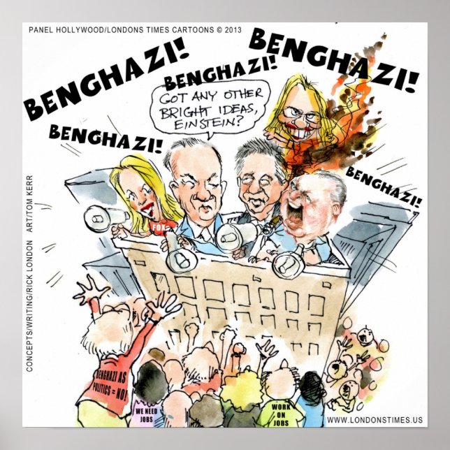 El Benghazi Shuffle Póster Divertido (Frente)