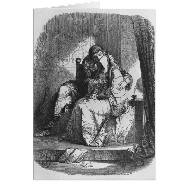 El besarse de Heloise y de Abelard (Frente)