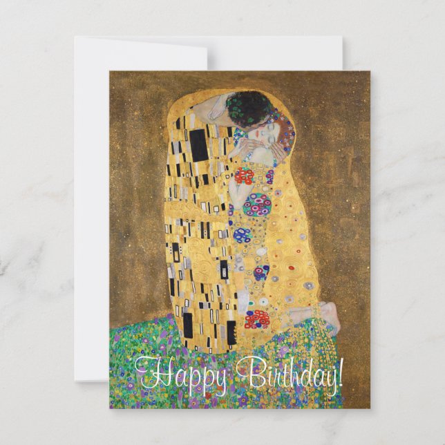 El beso de Gustav Klimt (Anverso)