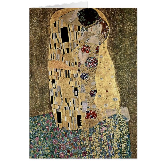 El beso de Gustav Klimt (alrededor de 1908) (Frente)