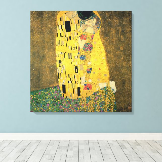 El Beso de Gustav Klimt, Arte Antiguo Modernista (Insitu (piso de madera))