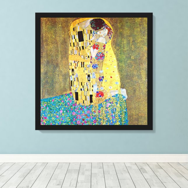 El Beso de Gustav Klimt, Arte Moderno Vintage (Insitu (piso de madera))