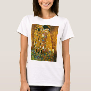 "El beso" de Gustav Klimt, camiseta circular