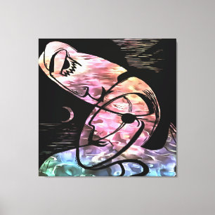 El beso de luna y el arte abstracto oceánico