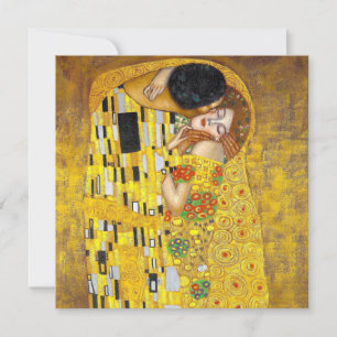  el beso - Gustav Klimt - Tarjeta de saludo plana