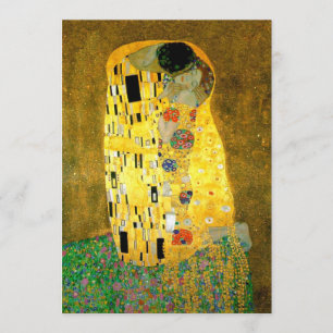 El beso Gustavo Klimt que casa la invitación del  