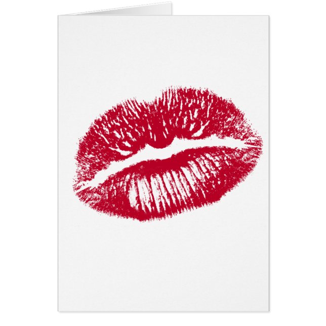El beso, los labios rojos (Frente)