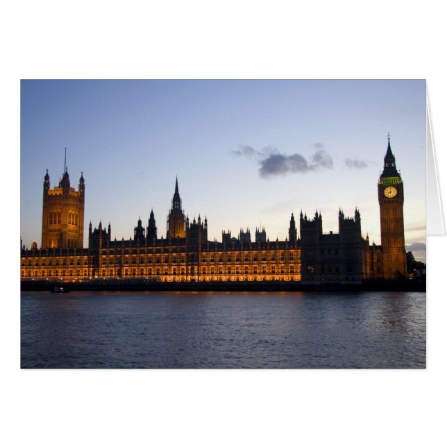 El Big Ben y las cámaras del Parlamento de la ciud (Anverso (Horizontal))