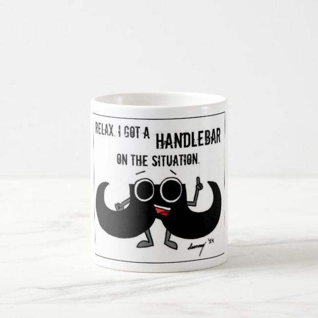 El bigote "CONSIGUIÓ un MANILLAR EN taza de la (Centro)