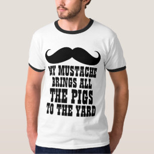 El bigote trae todos los cerdos a la camiseta de