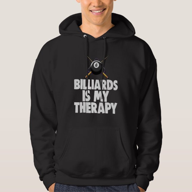 El billar es mi terapia Camisetas para jugadores d (Anverso)