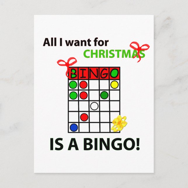 El BINGO I quiere un bingo para el navidad (Anverso)