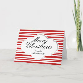 El blanco rojo de las Felices Navidad raya