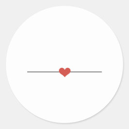 El blanco simple hace su propio Pegatina redondo c