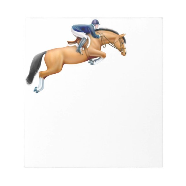 El Bloc de notas de la función Show Jumper Horse (Frente)