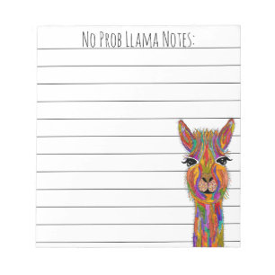 El Bloc de notas de No Prob Llama es gracioso
