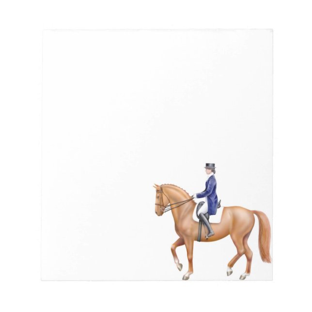 El Bloc de notas ecuestre Dressage (Frente)