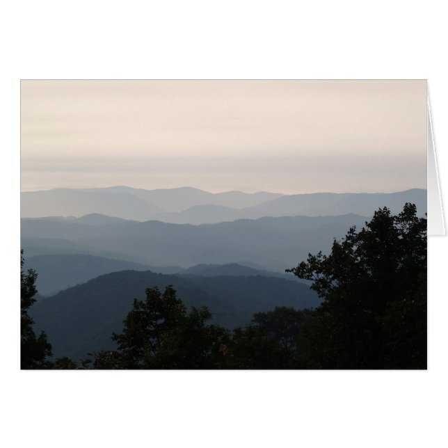 El Blue Ridge at Dusk - Gideon Ridge Inn (Anverso (Horizontal))