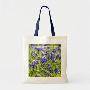 El Bluebonnet florece la bolsa de asas de la