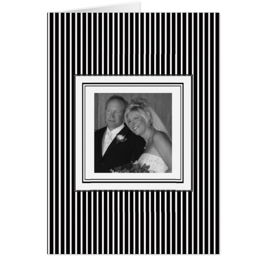 El boda blanco y negro le agradece las tarjetas de