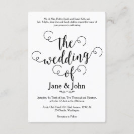 El Boda de la invitación a la boda básica