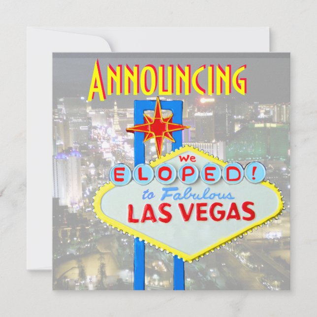 El Boda de Las Vegas que eludimos la Invitación (Anverso)
