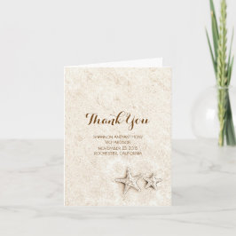 el boda de playa lindo le agradece las tarjetas