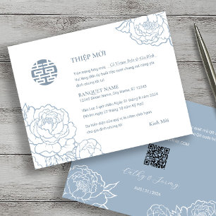 El Boda Thiæp Mindi de la Peony Song Hy de Vietnam