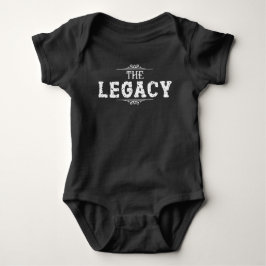 El bodi negro para bebé de Legacy Father's Day